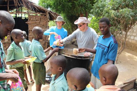 Paul with friend Doug Warkentin at MCF Vipingo, Kenya. 2013